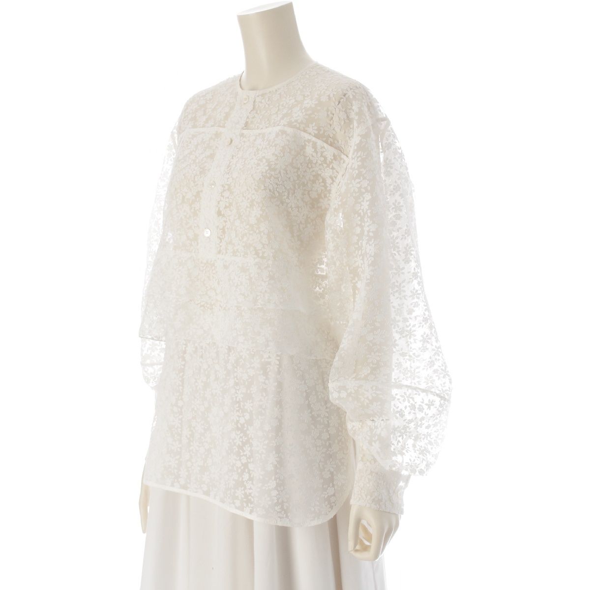 ブラミンク 25SS コットン RESORT フラワープリントティアード  