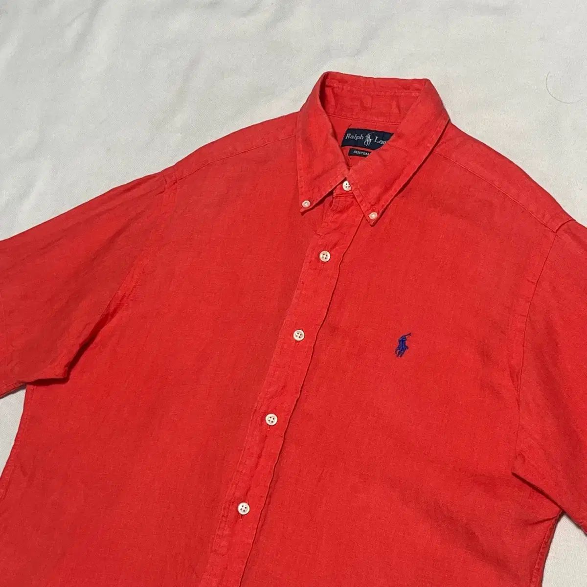L POLO RALPH LAUREN ポロラルフローレン リネン 半袖 シャツ