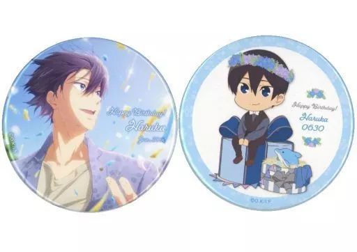 品質満点 中古】バッジ・ピンズ 七瀬遥 缶バッジセット(2個セット) 「Free ピンズ・ピンバッジ・缶バッジ