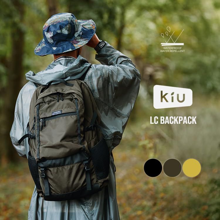 キウ LCバックパック LC BACKPACK 防水 撥水 防災 大容量 リュック PCポケット PC収納 ナイロン 通勤 通学 おしゃれ カジュアル ユニセックス メンズ レディース 男女兼用 イエロー K448-918 イエロー
