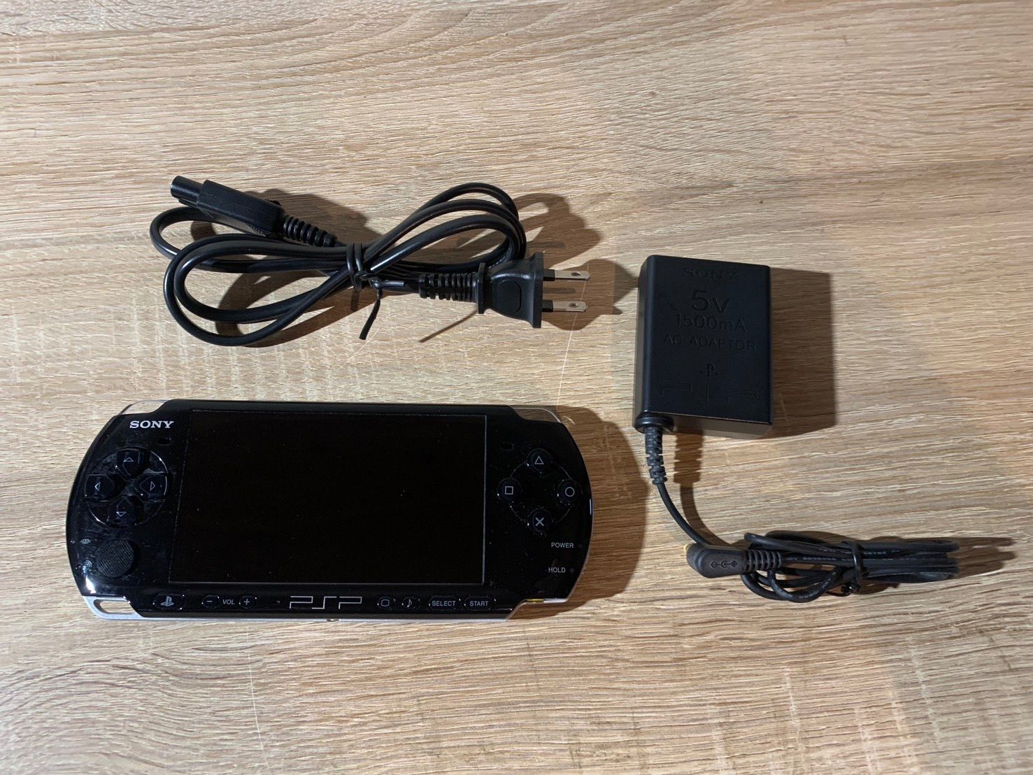 5924 PlayStation ポータブル PSP 3000 ピアノ ブラック 動作 済み