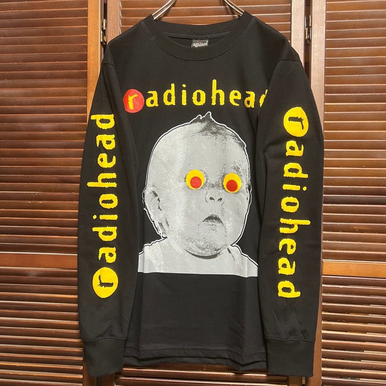 レディオヘッド radio head 赤ちゃん 黒 長袖 Tシャツ ロンT tee