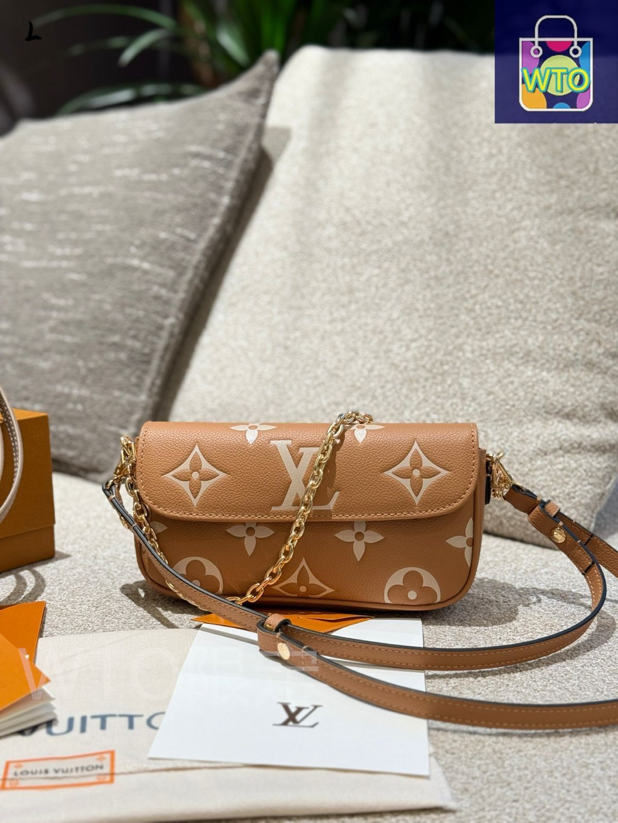今日特価】LV Wallet On Chain ルイ・ヴィトン WOC モノグラム
