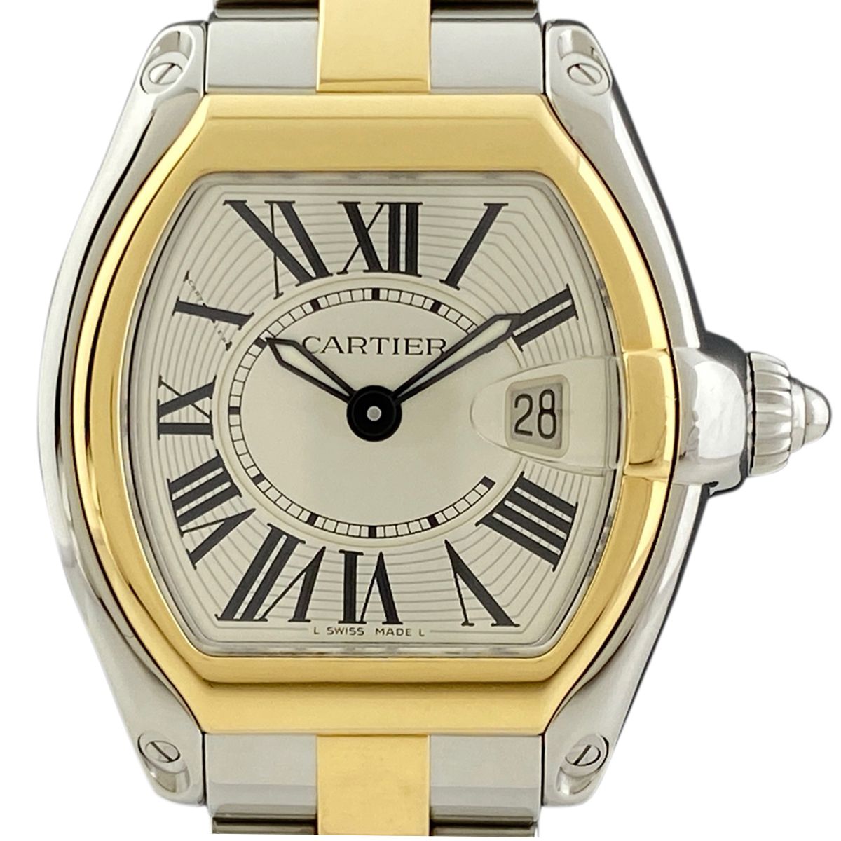 CARTIER カルティエ W62026Y4 ロードスター SM 腕時計 SS SSxK18YG レディース [中古] カルティエ CARTIER ロードスター SM W62026Y4 腕時計 SS YG クォーツ