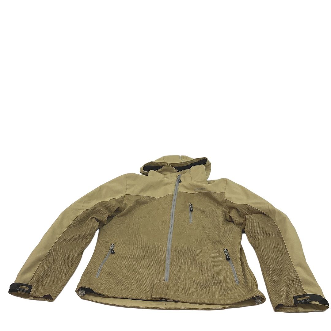 HONDA 0SYEJ-53G バイクウェア ホンダ メッシュジャケット イエロー アウター フード着脱 プロテクター入り 服 衣服 サイズLL ジャンク C10377258