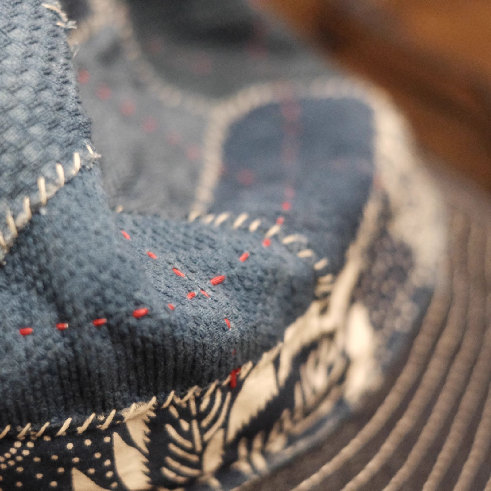 襤褸 BORO ベスト 藍 刺し子 vintage 古布 パッチワーク キルト 襤褸