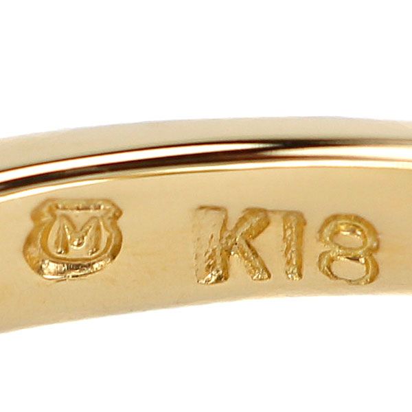 k18 ミキモト ダイヤモンド　リング MIKIOTO ミキモト/K18ダイヤリング0.07ct/ABランク/38【中古】