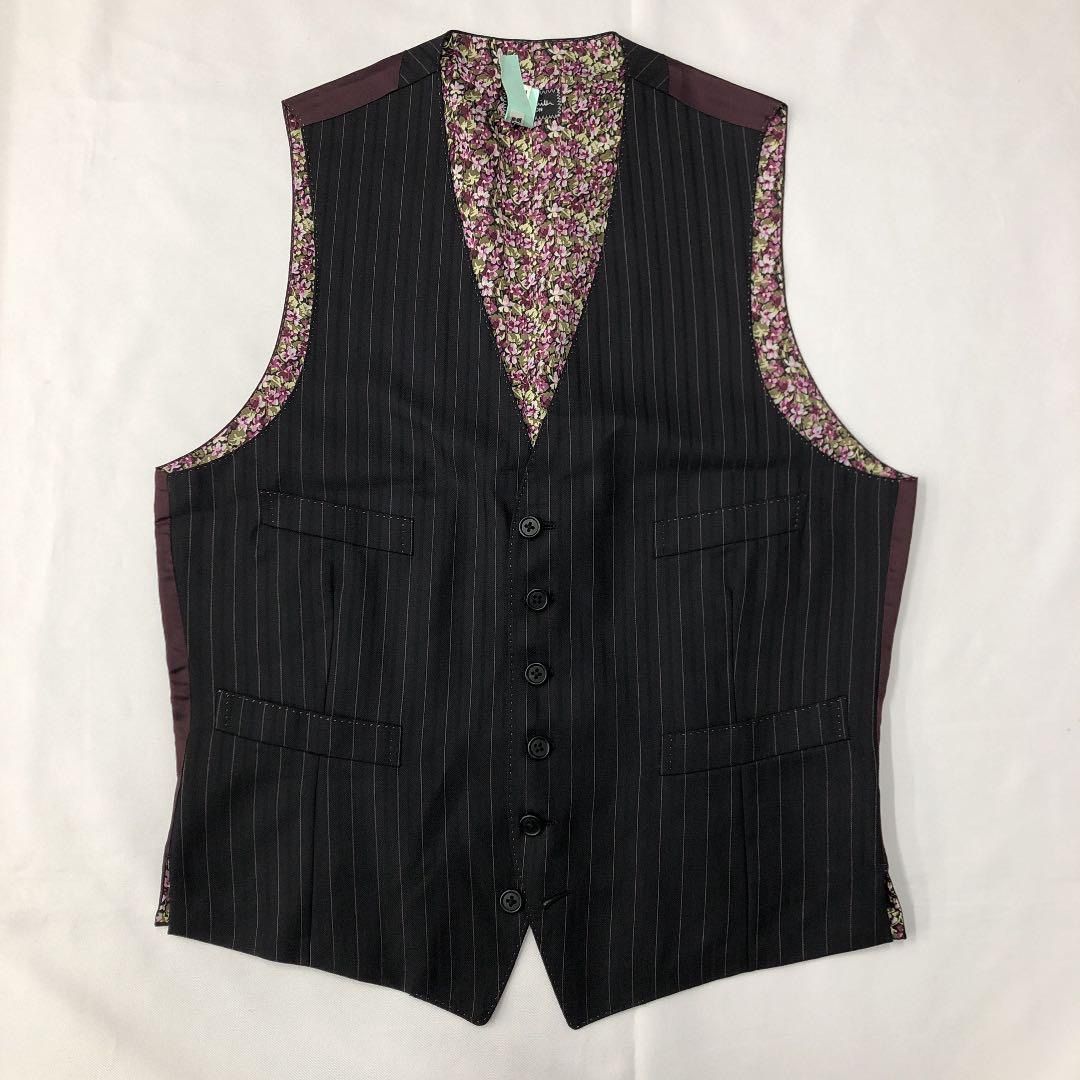 【美品】Paul Smith ベスト裏地花柄