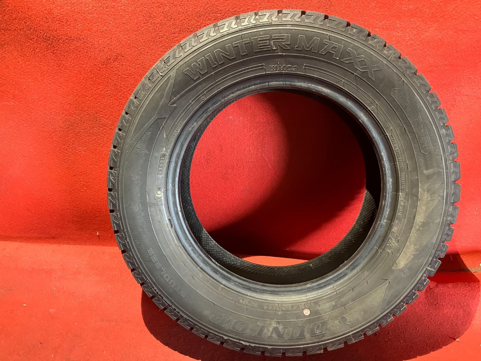 スタッドレスタイヤ 195 65R14 DUNLOP WM02 4本SET FFCRYSTALESIA_COM