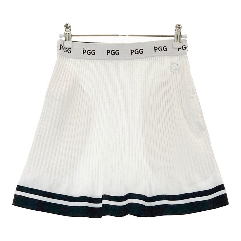 PGG☆美品 プリーツスカート ホワイト M ピージージー☆ サイズ：00 PGG PEARLY GATES パーリーゲイツ プリーツスカート