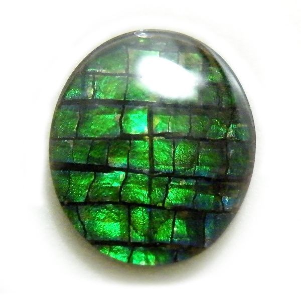 天然石 アンモライト トリプレット ルース 10x12mm 3.03ct