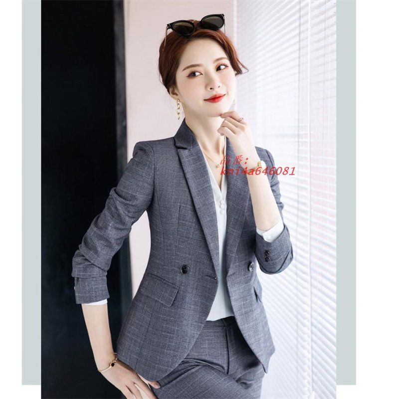 スーツセット パンツスーツ レディース フォーマル テーラードジャケット ビジネス オフィス2点セット 通勤 面接 卒業式 入学式 エレ kni4a646081 MAAHADDERANG_COM