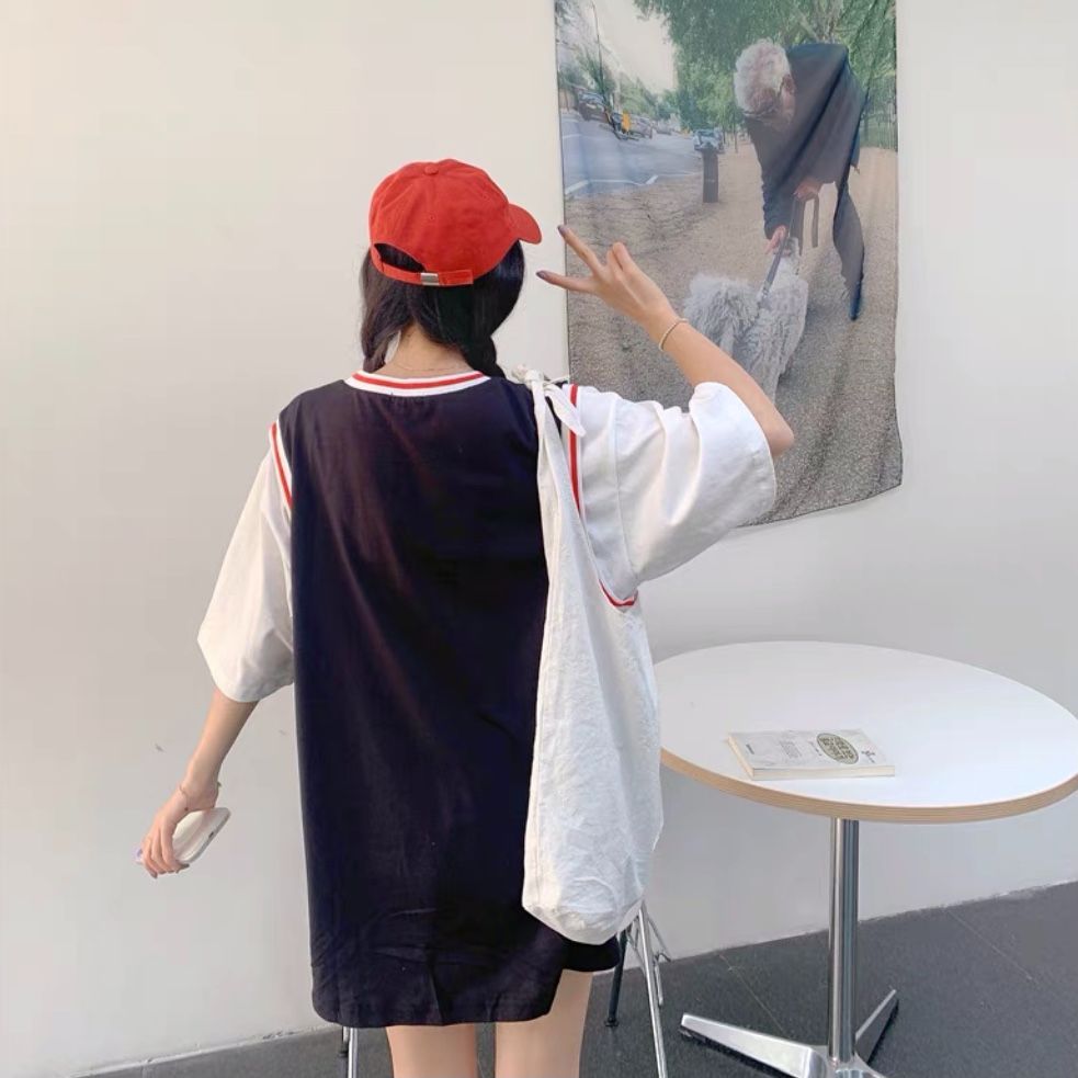 ユニフォーム風 Tシャツ 韓国ファッション - メルカリ