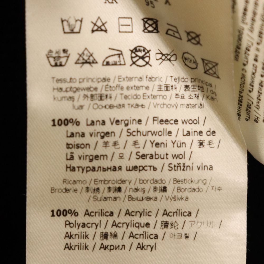 FENDI (フェンディ) 21AW 刺繍フェルトデザイン クルーネック ウール