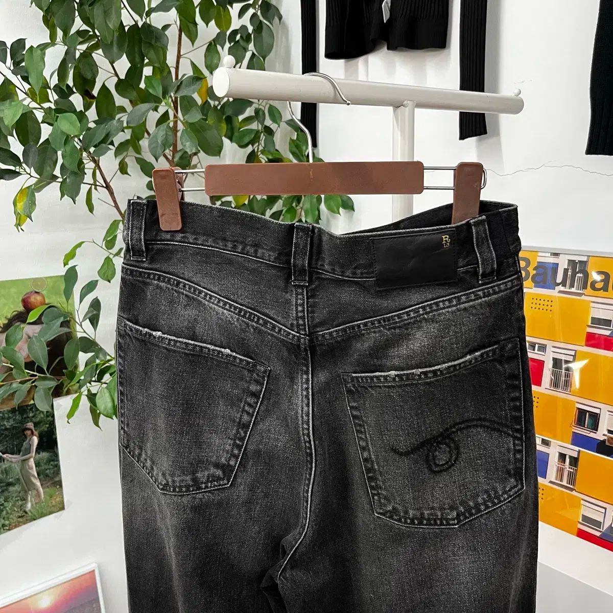 R13  ブラックデニム R13 DROP ブラックデニムパンツ サイズ27 R13⁄アールサーティーン