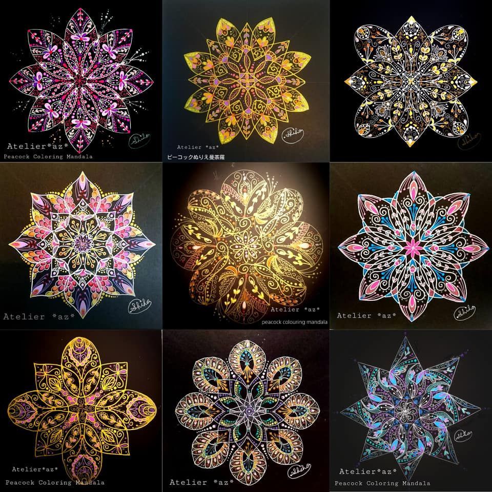 ステンシル 曼荼羅型