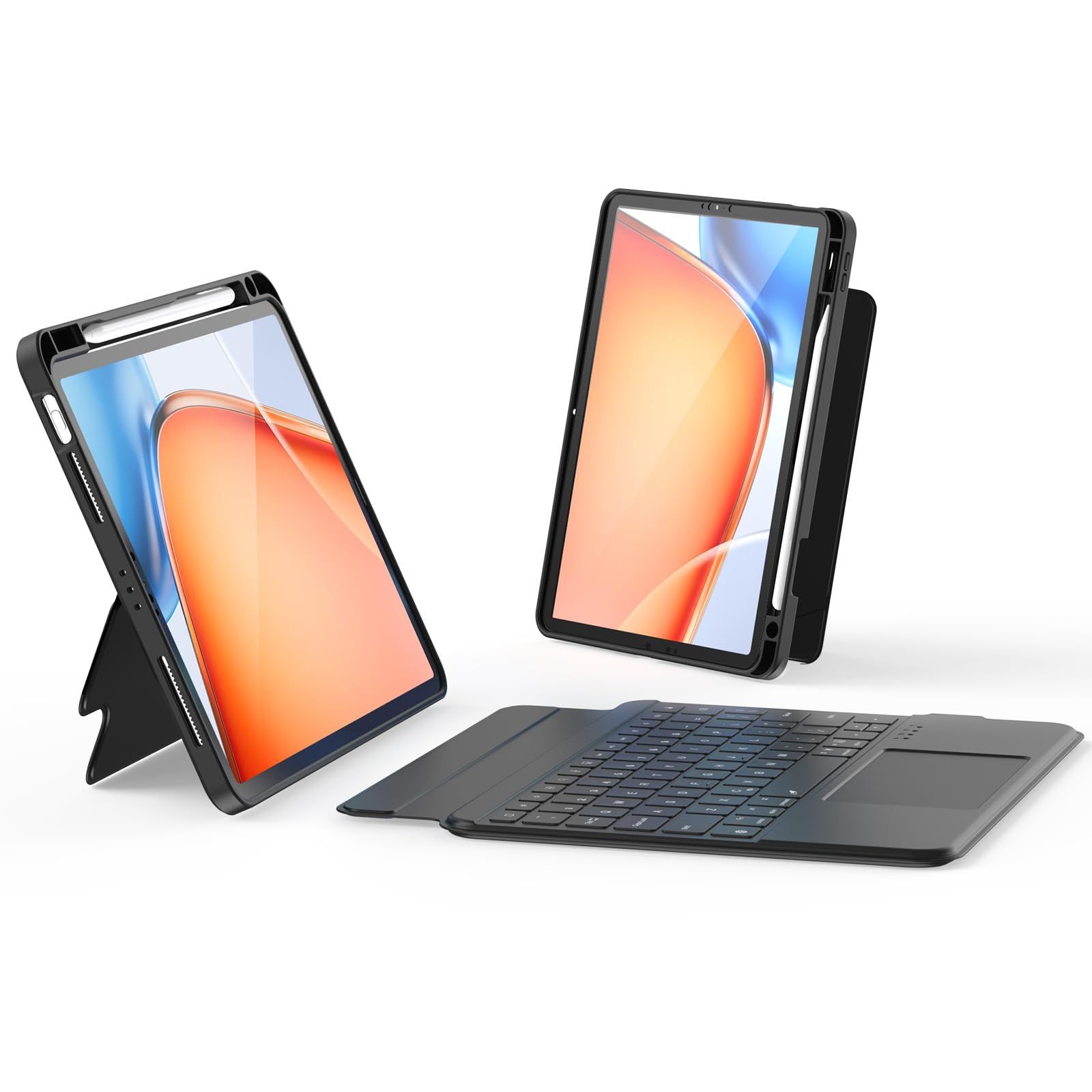 在庫セール SUKEBON 2025 iPad Air M2|M3 11インチ 分離式キーボード iPad Air第4|5世代 10.9インチに対応 タッチパッド搭載 着脱式キーボード iPad Pro11インチ第1|2|3|4世代 横|縦置き キーボー