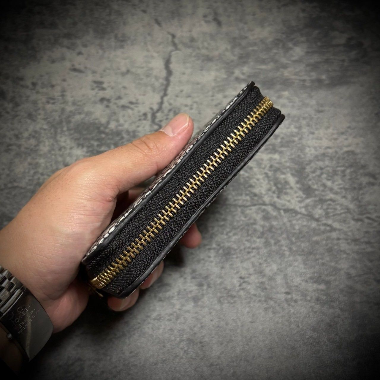 総手縫い スタースティングレイ ミニ財布 ガルーシャ ブラック 黒 2 総手縫い スタースティングレイ ミニ財布 カイラギ エイ革 一枚革