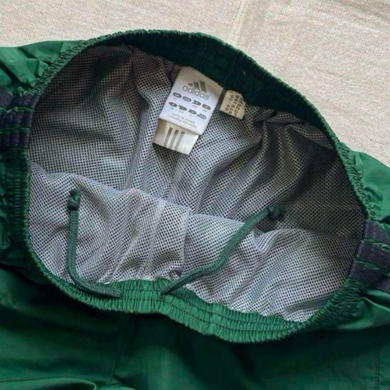 OLD adidas トラックパンツ 裾ドローコード ブラック グレー O 90s vintage old adidas オールドアディダス ラメ入りワンポイント