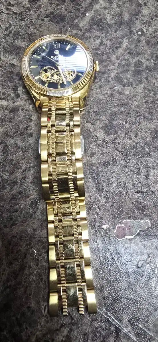 BINLUN ゴールド オートマティック 時計です BINLUNメンズ腕時計自動