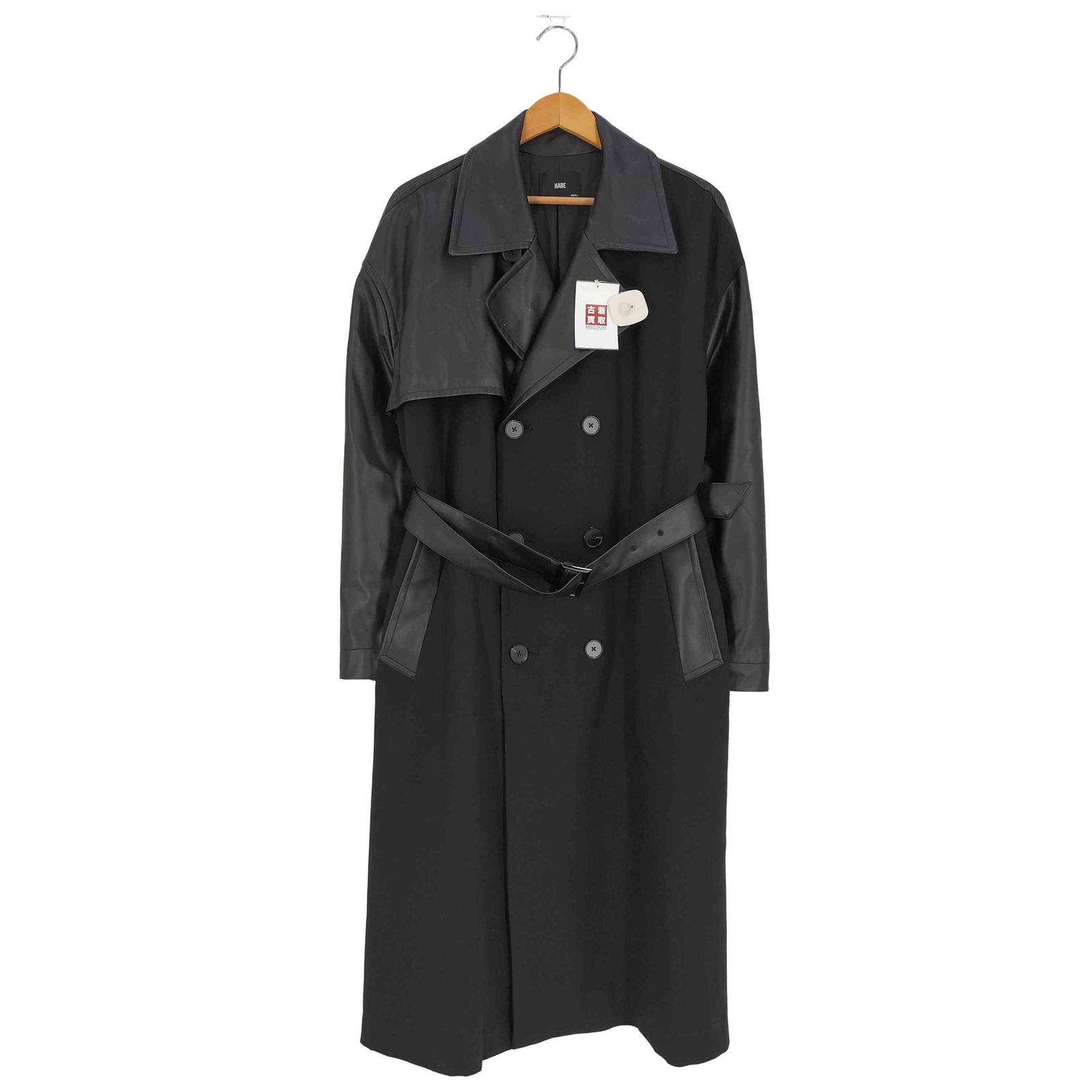 ハレ HARE シンセティックレザーコンビトレンチコート メンズ JPN:S ハレ HARE シンセティックレザーコンビトレンチコート メンズ JPN:S