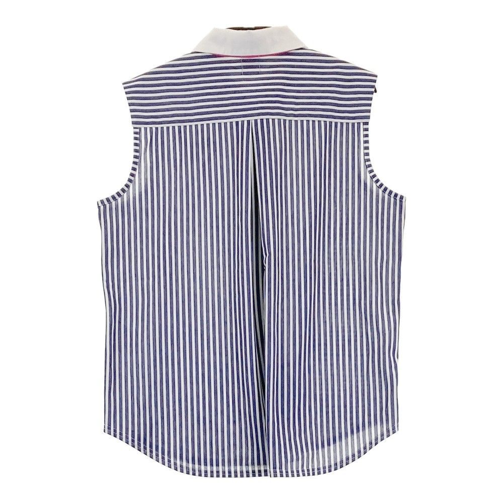 ARCHIVIO アルチビオ ノースリーブ ポロシャツ ストライプ柄 ゴルフ