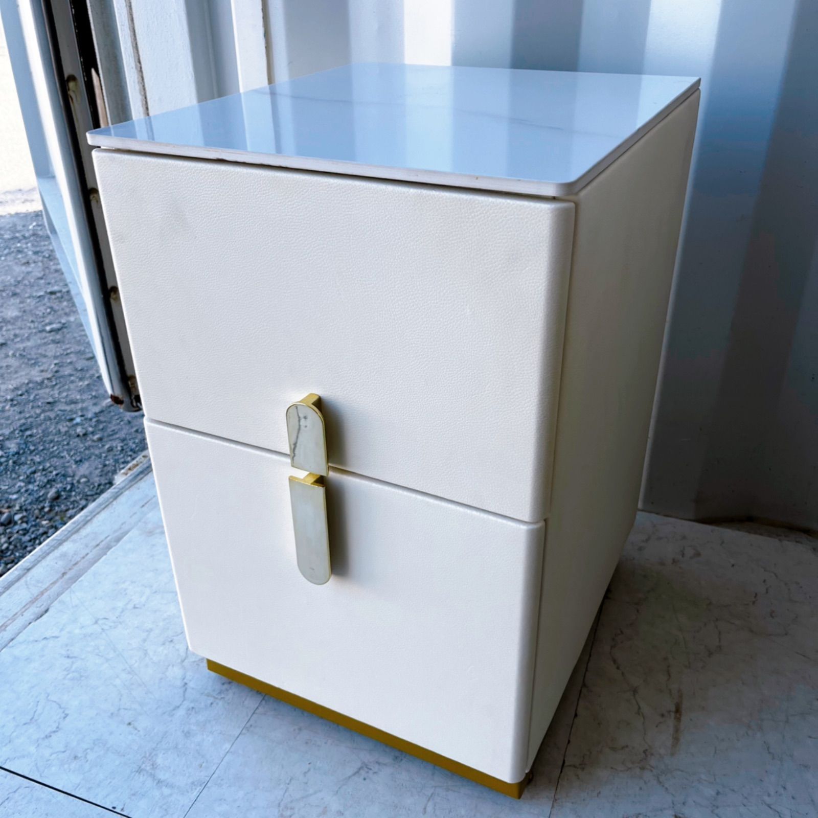 取付無料！LED付きミラー キャビネット アンティーク調姫系ドレッサー