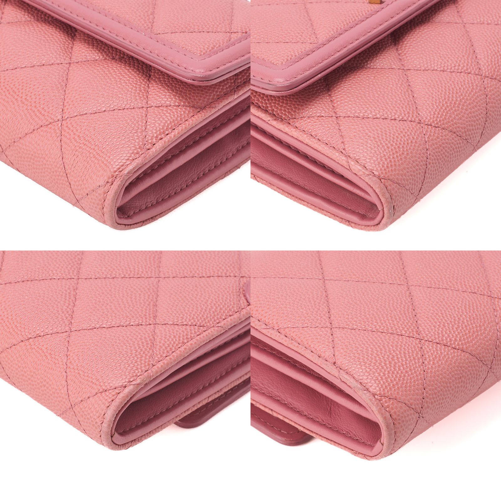 値下げ中【CHANEL】CCフィリグリー キャビアスキン マトラッセ 長財布 CHANEL シャネル マトラッセ CCフィリグリー 二つ折り長財布 キャビア