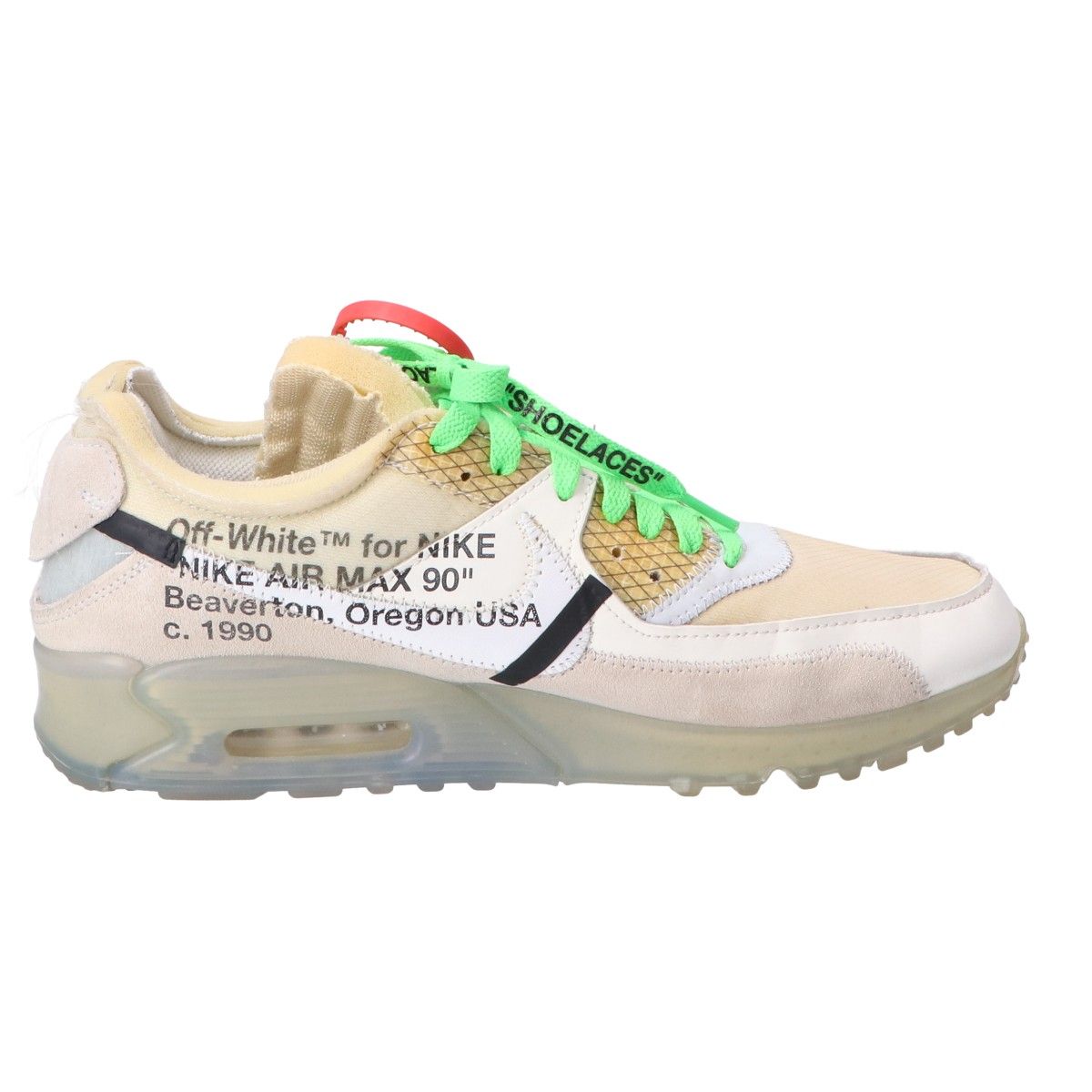 NIKE ナイキ AA7293-100 THE 10 : NIKE AIR MAX 90 OFF-WHITE ザ・テン