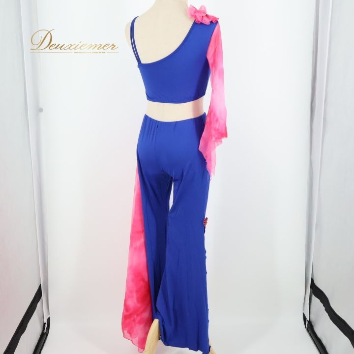 ベリーダンス用衣装】ブラック系 レッスン着 上下セット トップス