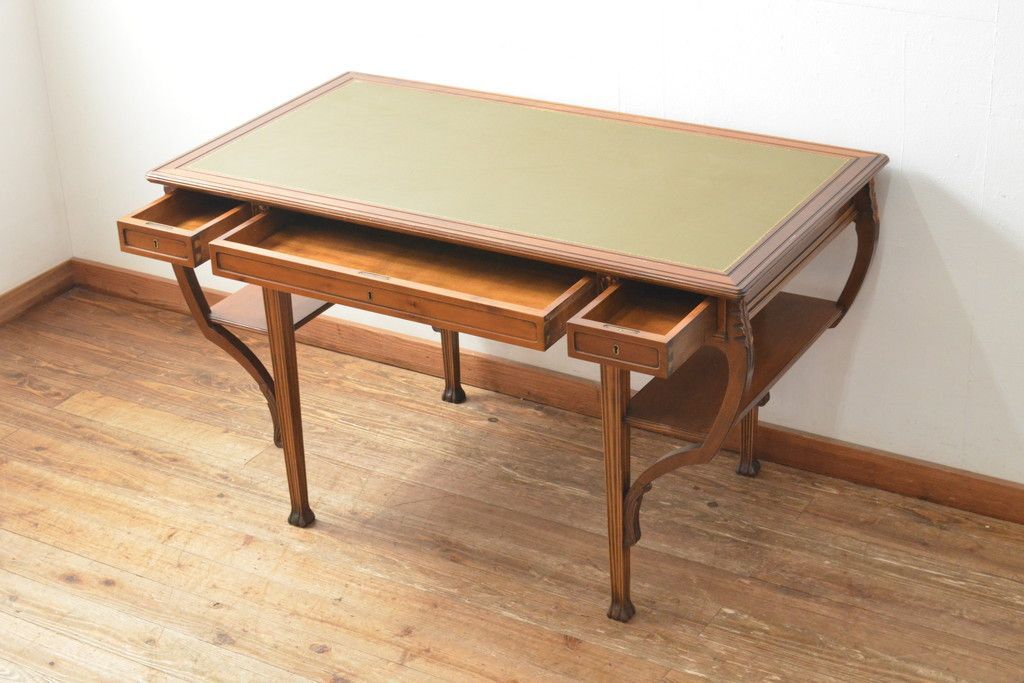 ☆事前問合せ必須☆ メデア Medea レザートップデスク 中古