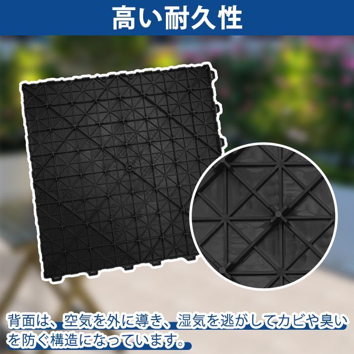 ガレージタイル ガレージマット 20枚セット 40cm×40cm×1.8cm はめ込み 置き敷き バイク 車 自転車 駐車場 屋外 カーマット  カータイル 展示会 NP-017 区分80S