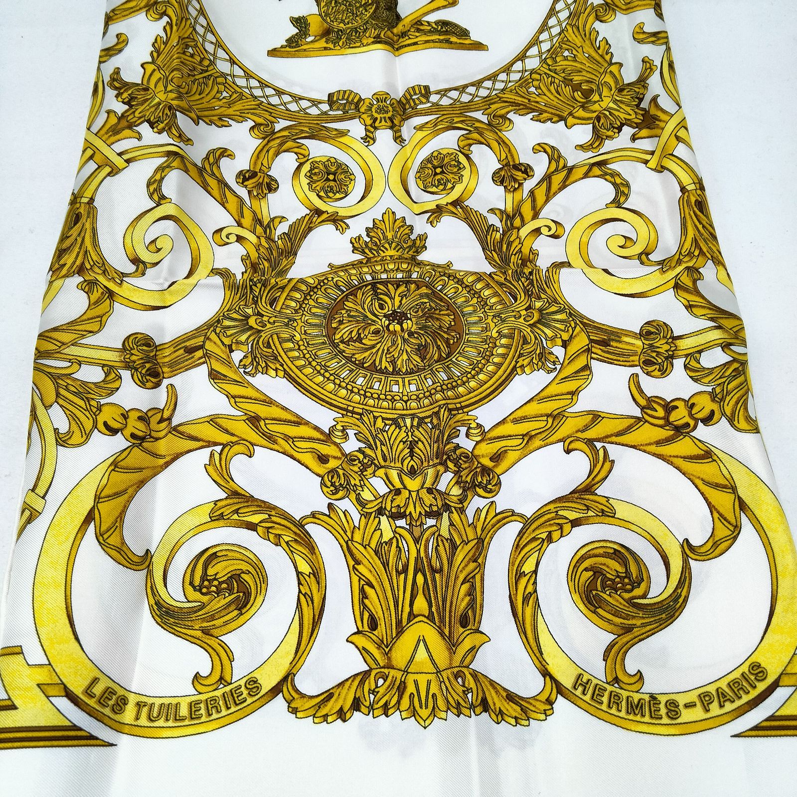 美品エルメスカレ90チェルリー公園LES TUILERIES ブラック×ゴールド imgrc0096112291.jpg