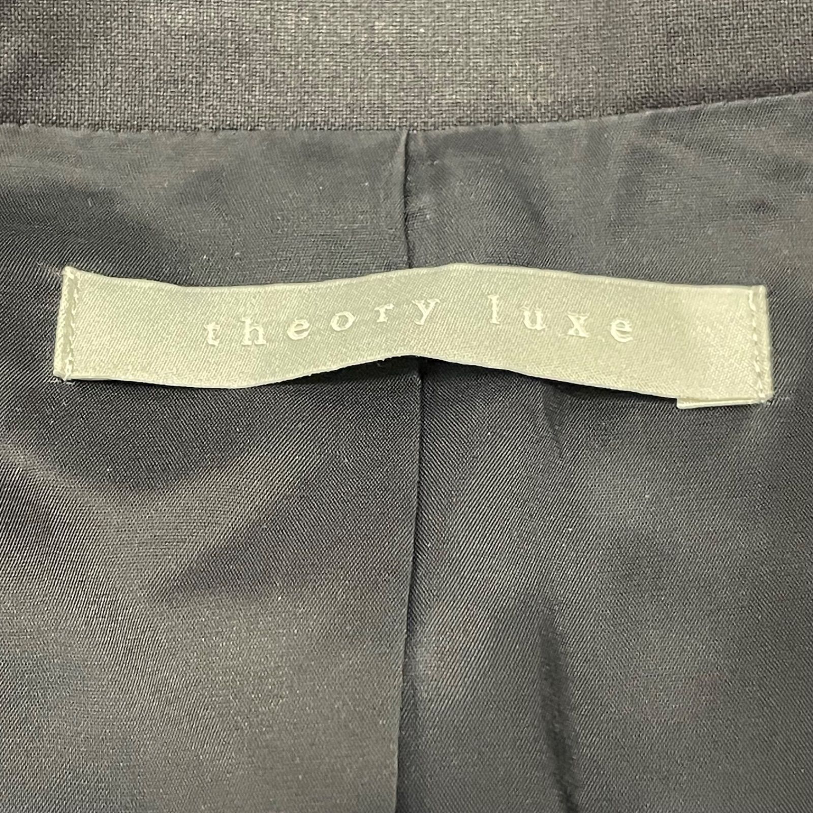 セオリーリュクス ノーカラージャケット ネイビー 楽天市場】Theoryセオリー theory luxeセオリーリュクス 03