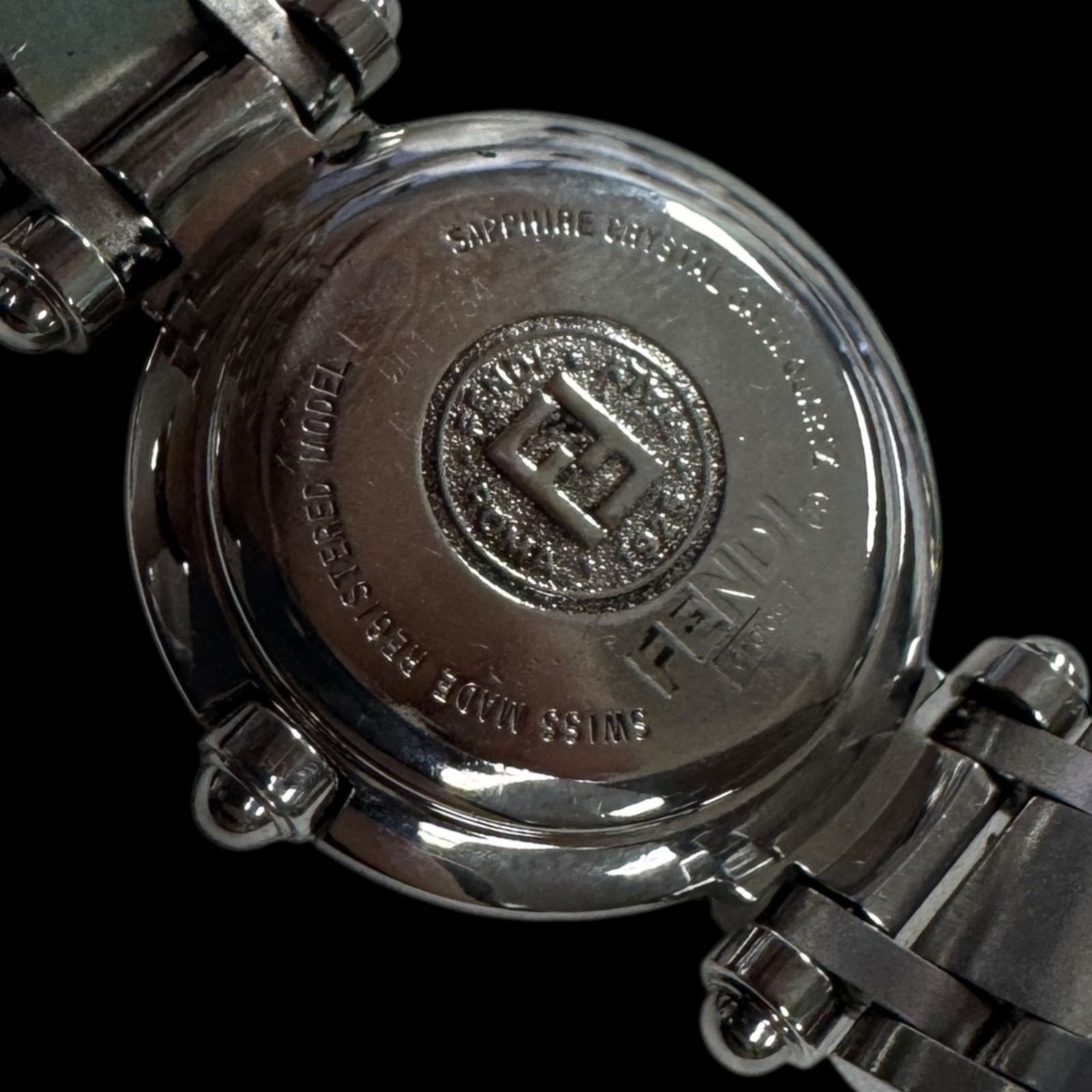 1円スタート】FENDI フェンディ 750L SS ブラック文字盤 クオーツ