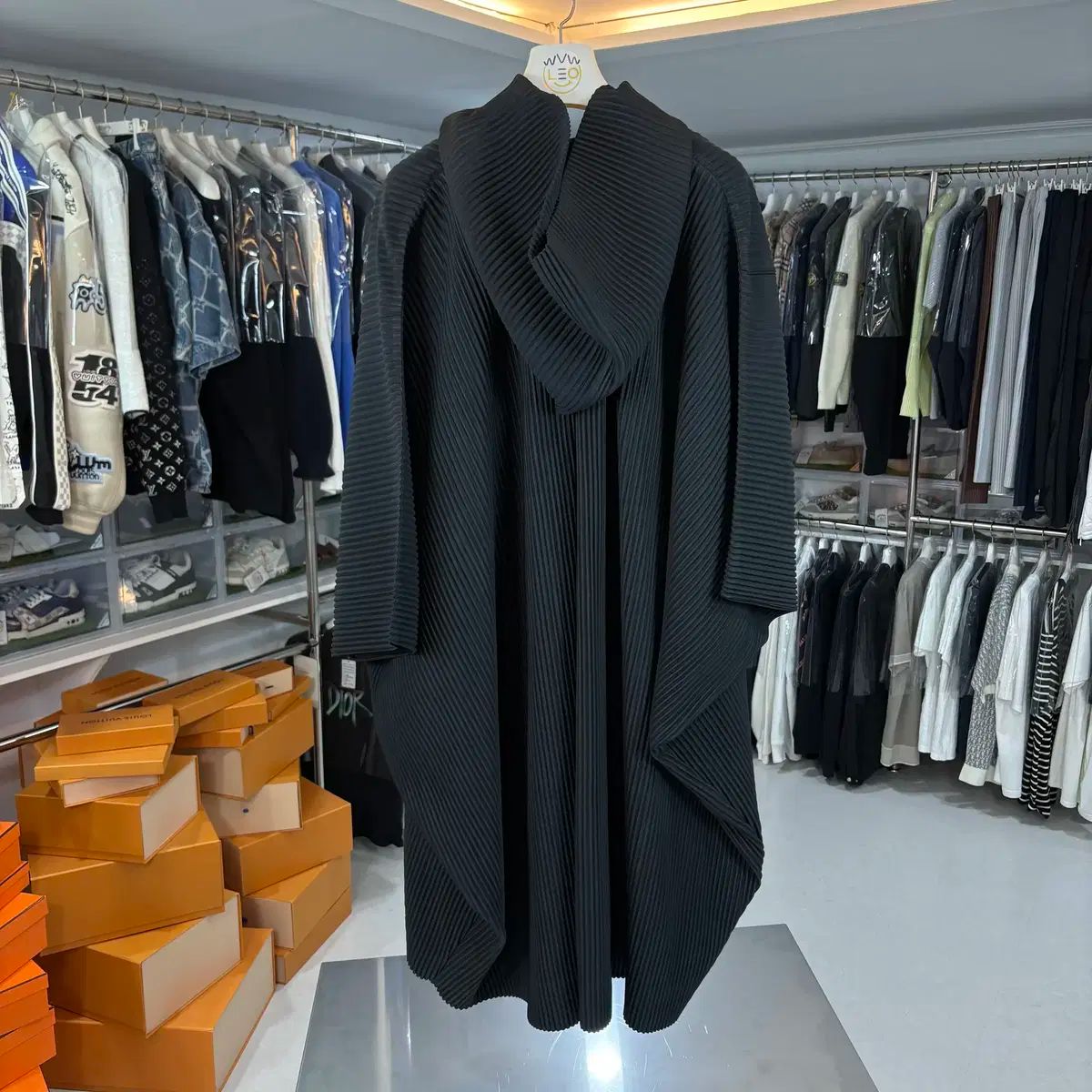 グレード ISSEY MIYAKE イッセイミヤケ HOMME PLISSÉ オムプリッセ プリーツ フード コート