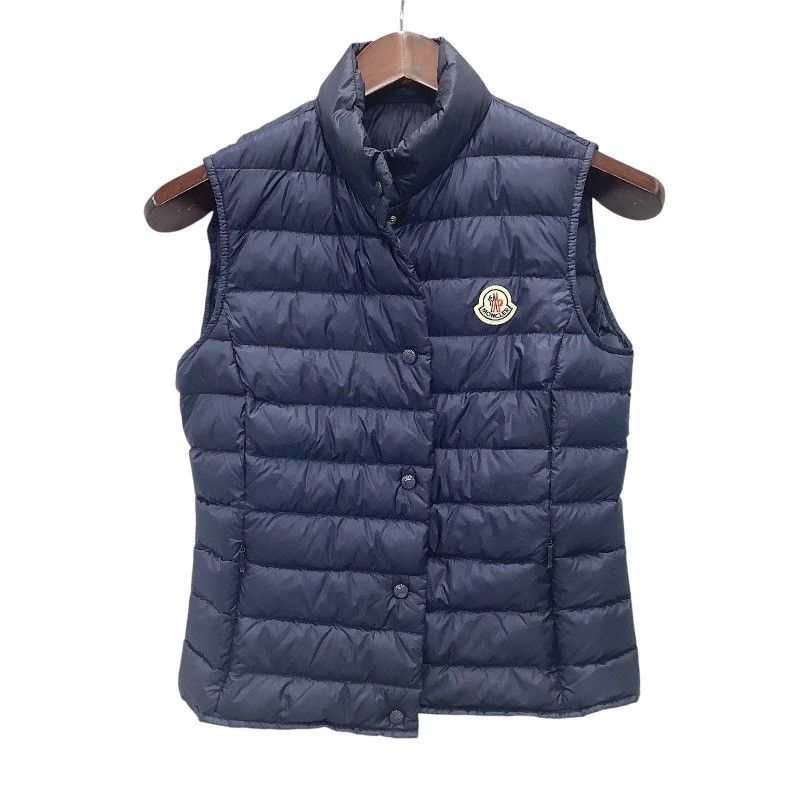 モンクレール MONCLER LIANE GILET リアーネ ダウンベスト ベスト サイズ0 ネイビー 2017年 【中古】MK-424 - メルカリ