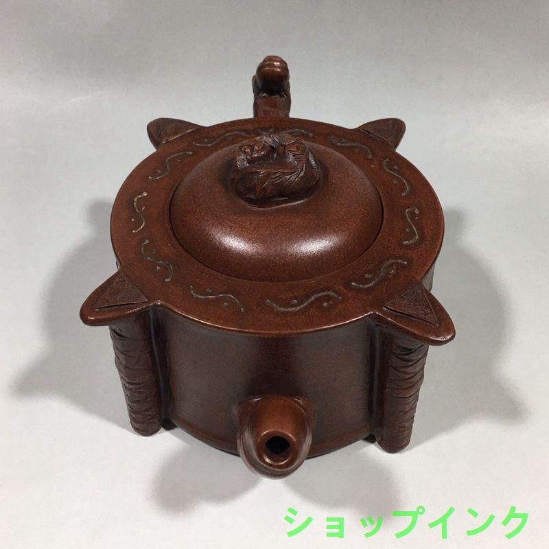 宜興  紫砂壷  チ竜紫砂壷  工芸品 美術品 置物 宜興 紫砂壷 チ竜紫砂壷 工芸品 美術品 置物 - メルカリ