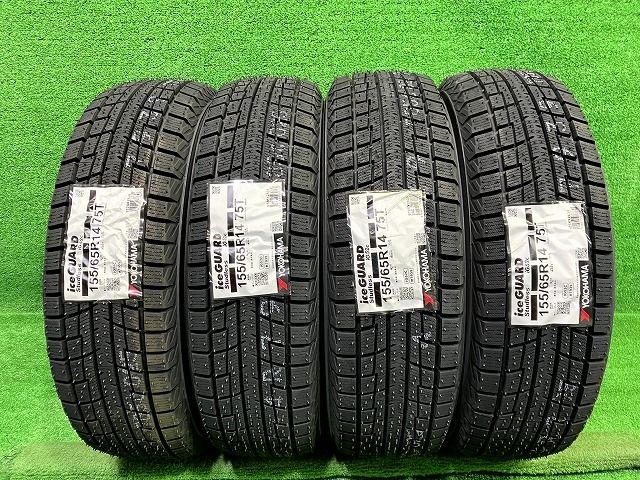 YOKOHAMA スタッドレス ヨコハマ アイスガードIG52c 155 65R14 4本 8ミリ