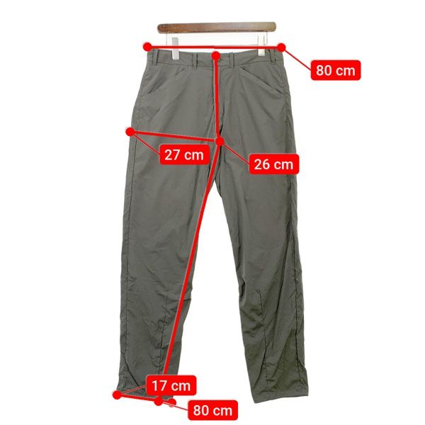 フーディニ Mens Wadi Pants ワディパンツ ボトムス 美品 ナイロン ストレッチ S21 1 PT-02 アウトドア メンズ HOUDINI ズボン DM12732■