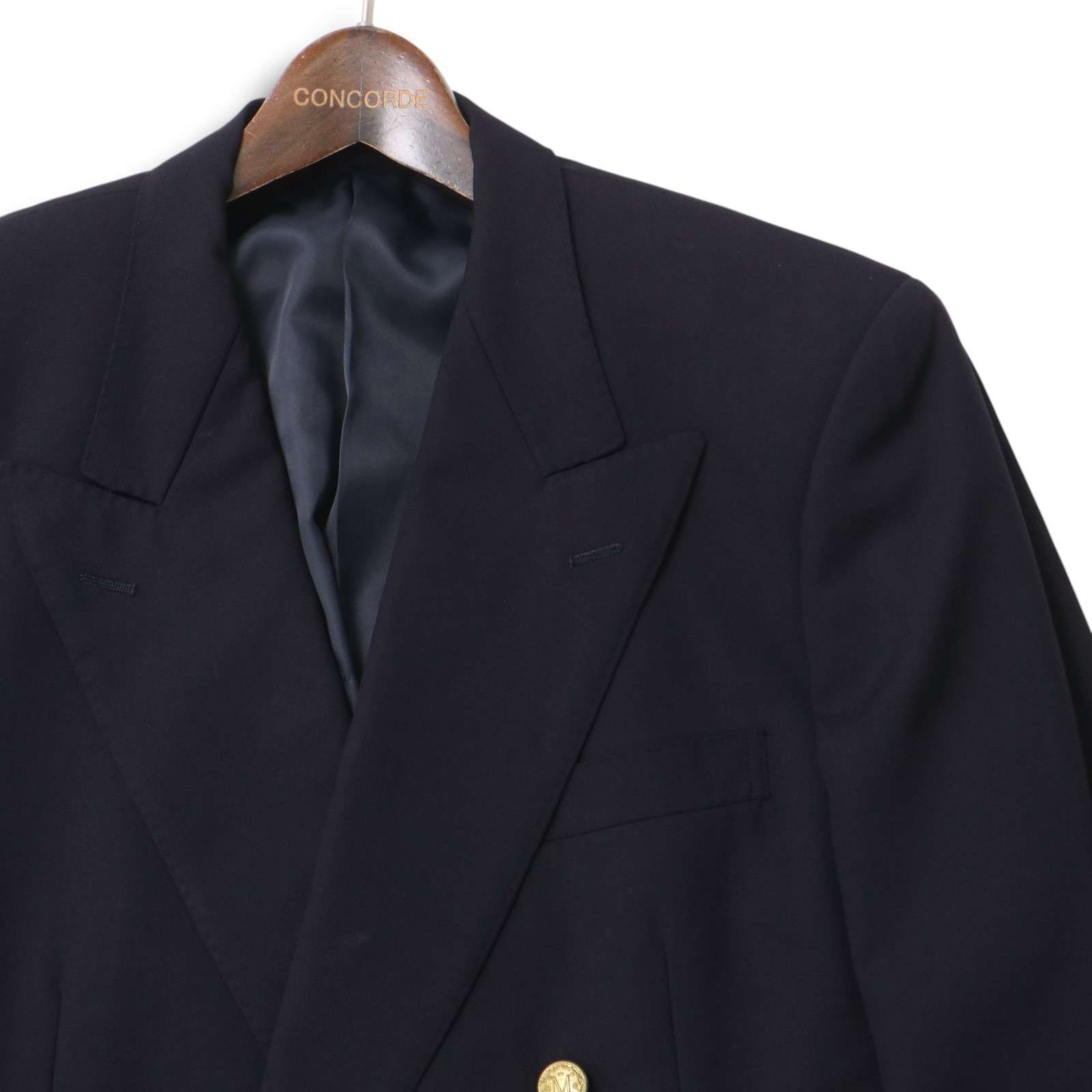 ✨美品✨激レア A.P.C. テーラードジャケット リネン混 ネイビー 2ボタン MITSUMINE ミツミネ 春夏 背抜き 金ボタン☆ ダブル ブレザー