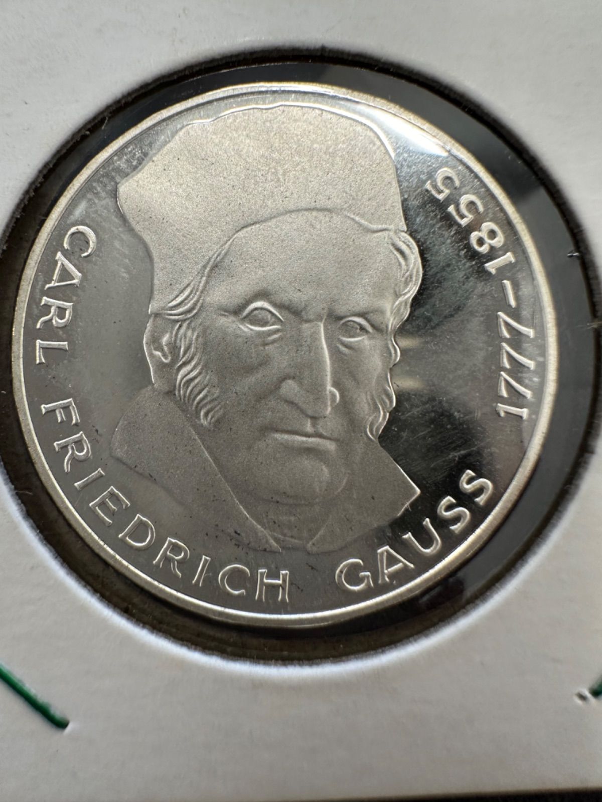 【1977年】ドイツ 【5マルク銀貨】 ガウス 5マルク銀貨 1977年 西ドイツ ガウス GAUSS - メルカリ