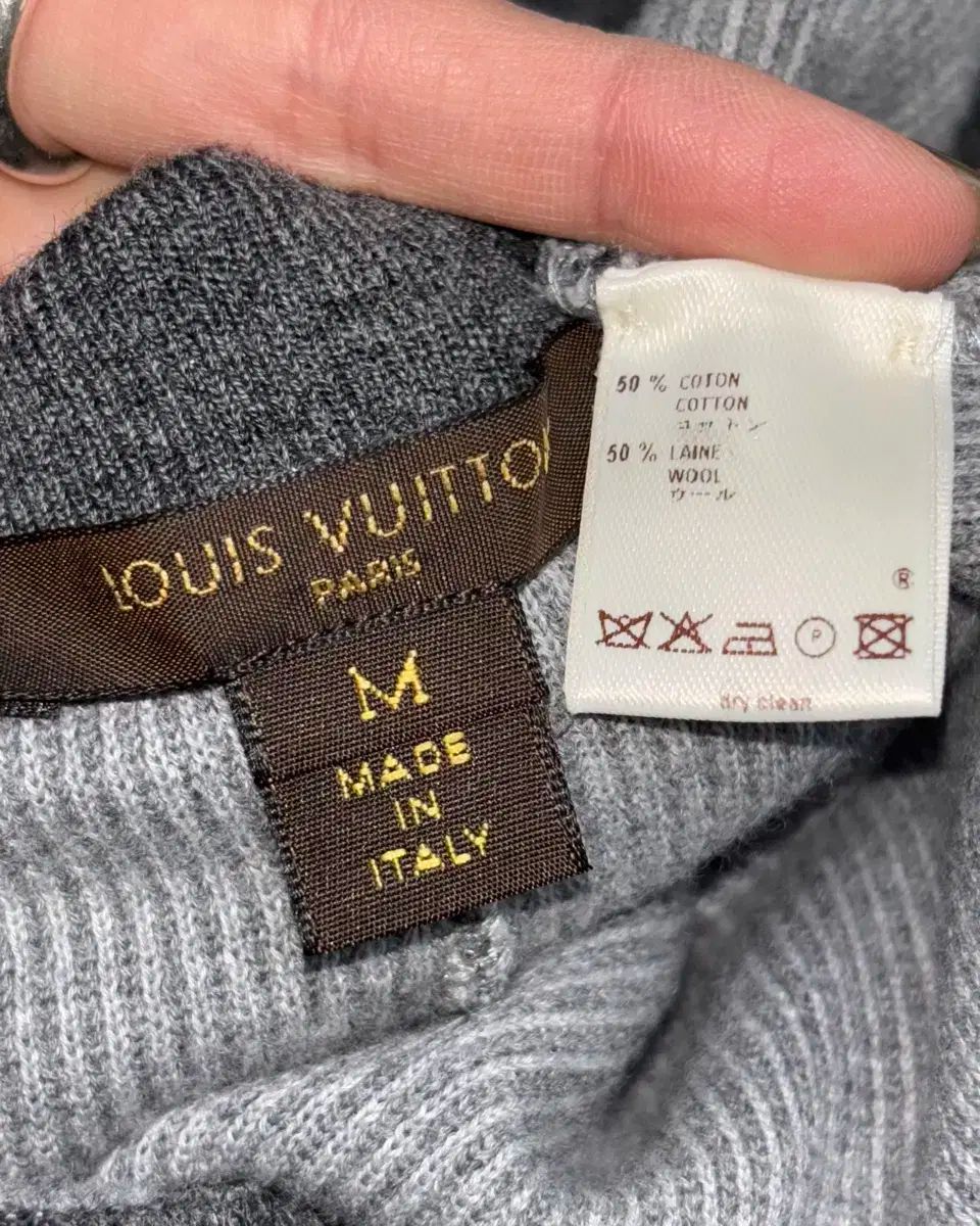 Louis Vuittion Louis Vuitton ルイヴィトン 刺繍 ロゴ グレー ニット パンツ DECORATOM_COM_BR