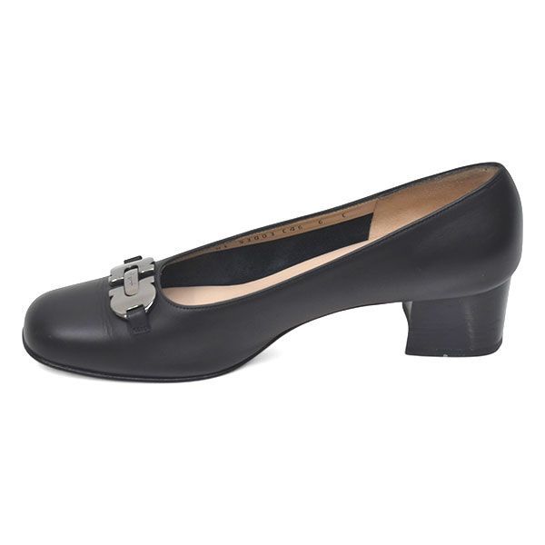 フェラガモ CARLA55 ブラックスエードリボン付きハイヒール 楽天市場