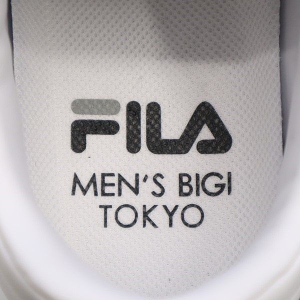 フィラ別注 メンズビギ スニーカー 28 ホワイト FILA MEN'S BIGI