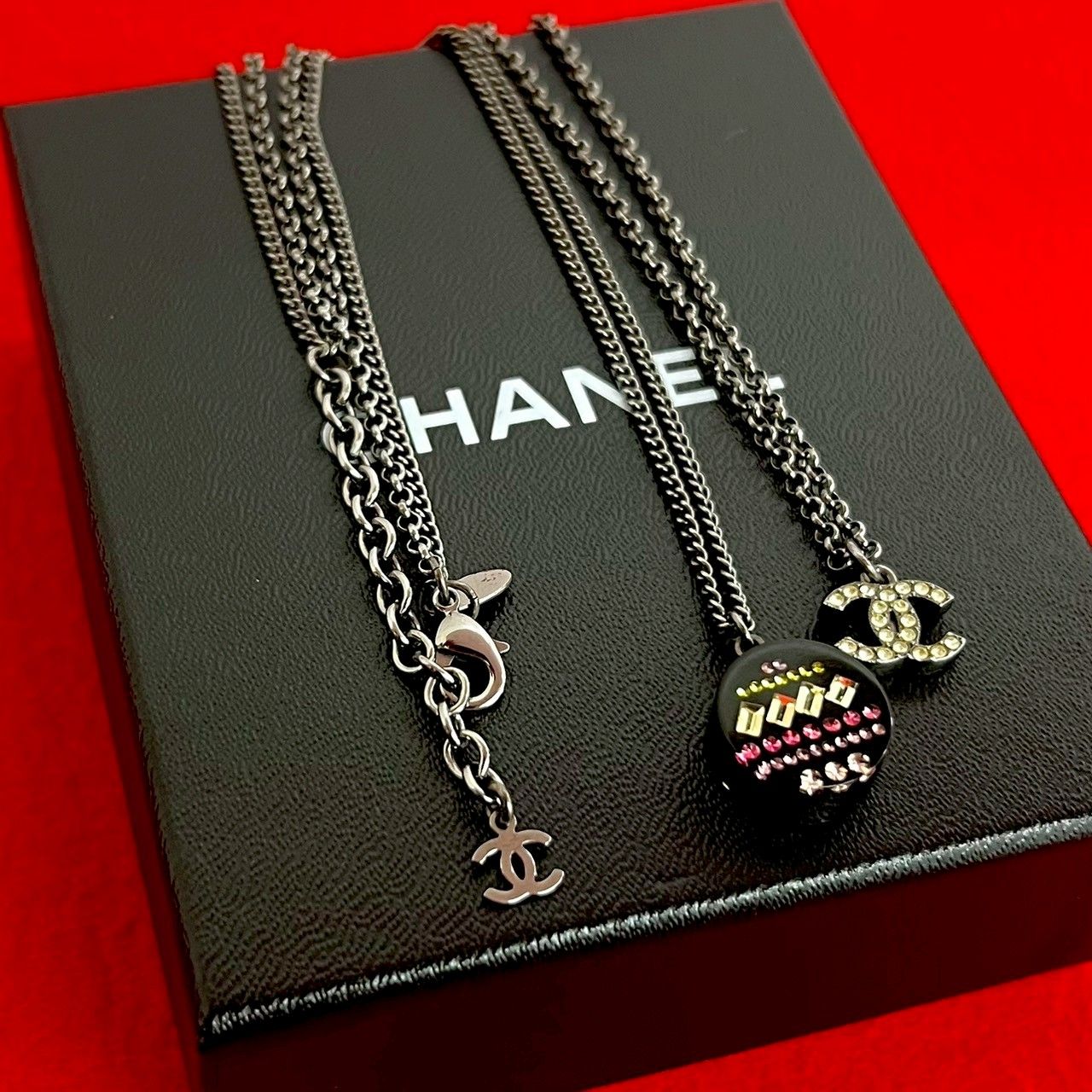 極 美品 箱 袋付き コメあり 11P CHANEL シャネル ココマーク ダブル 