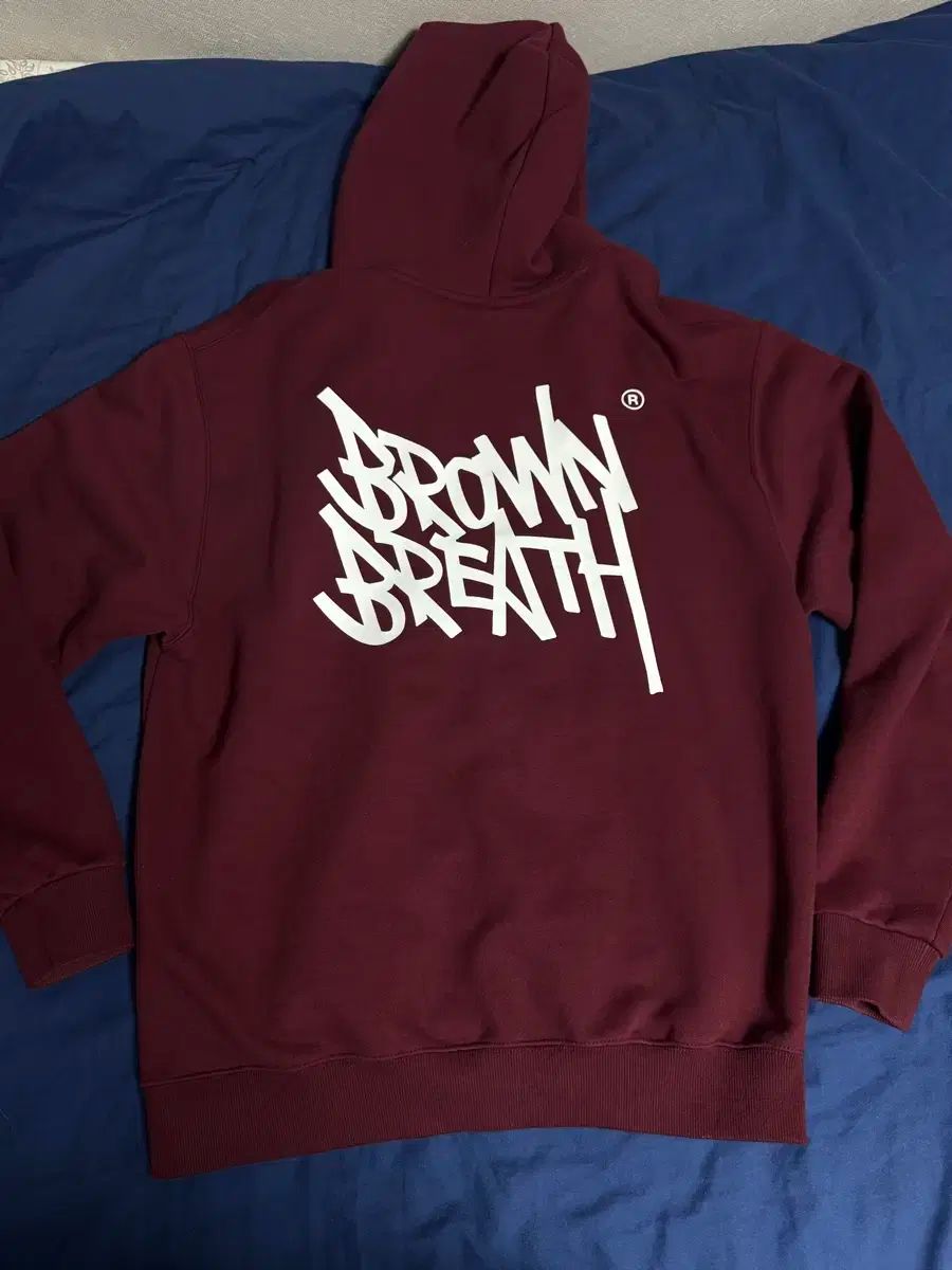 BROWNBREATH ブラウンブレス バーガンディー フード付きTシャツ m