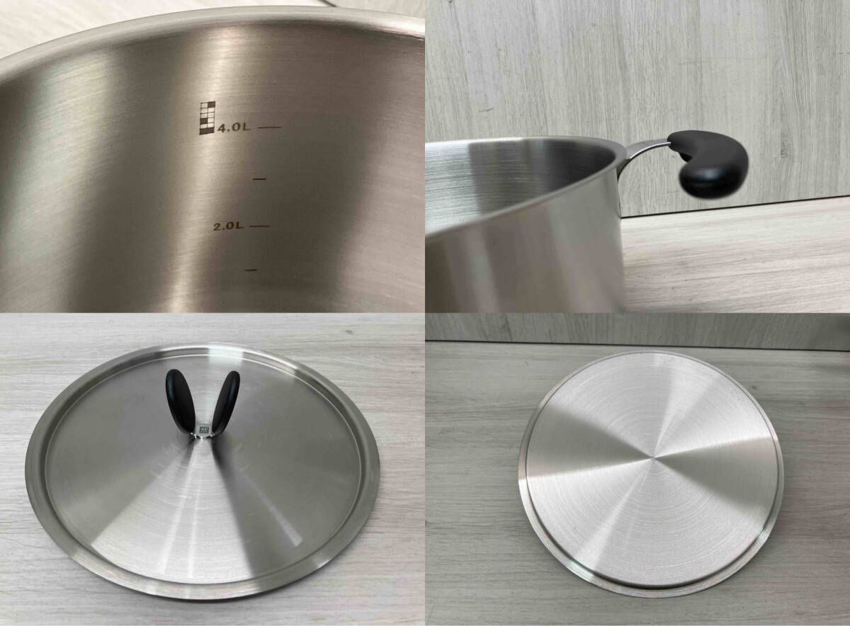 未使用品】 ZWILLING J.A.HENCKELS TWIN I.V.I 両手鍋 24cm 本体高さ約