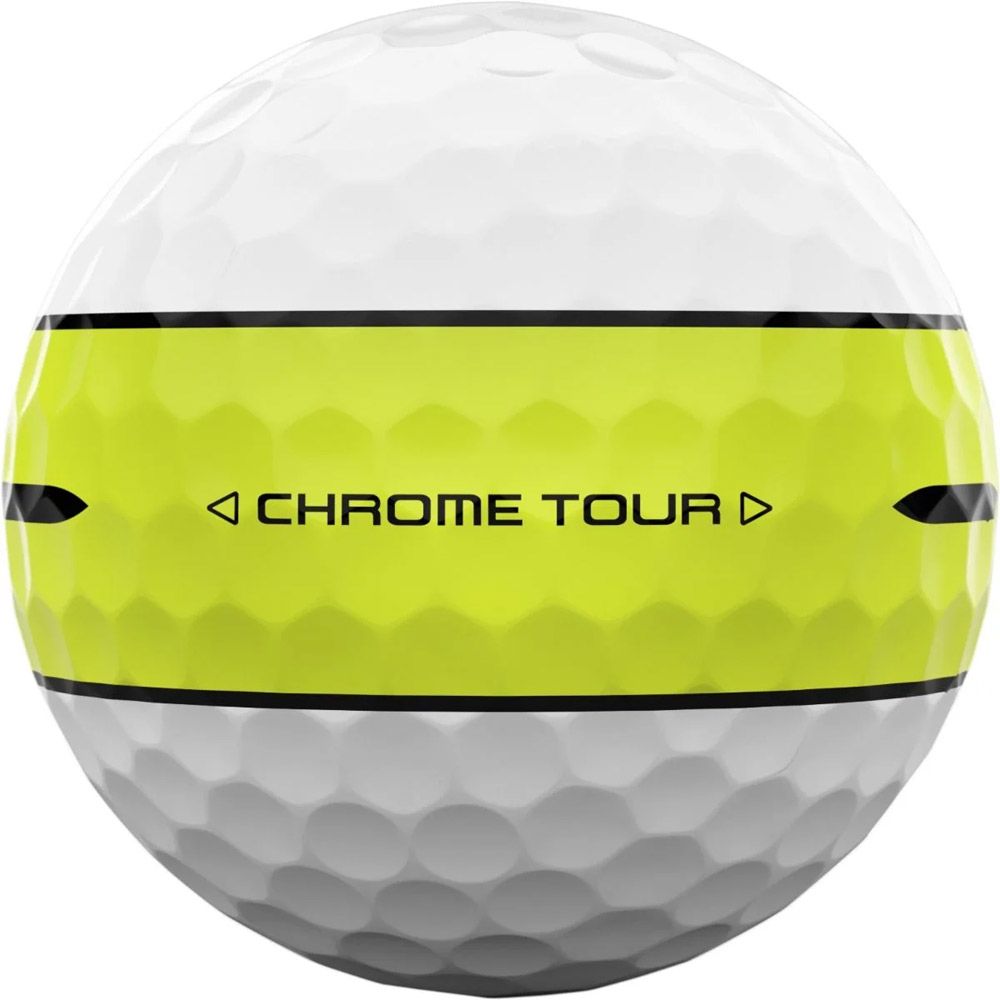 【新品未使用】キャロウェイ クロームツアー イエロー 1ダース キャロウェイ CHROME TOUR 360° YELLOW STRIPEボール 1ダース