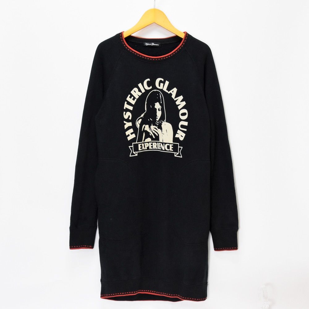 Hysteric Glamour ヒステリックグラマー スウェットワンピ スウェット ワンピース レディース ブラック 黒